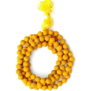 Haldi Mala 8mm | 108 Natural Beads for Concentration, Protection & Inner Peace | Ideal for Prayer & Meditation