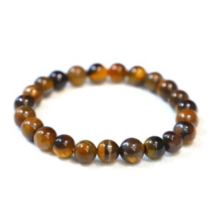 SALASAR® Tiger Eye Stone Bracelet | 8mm Natural Beads | Confidence & Protection